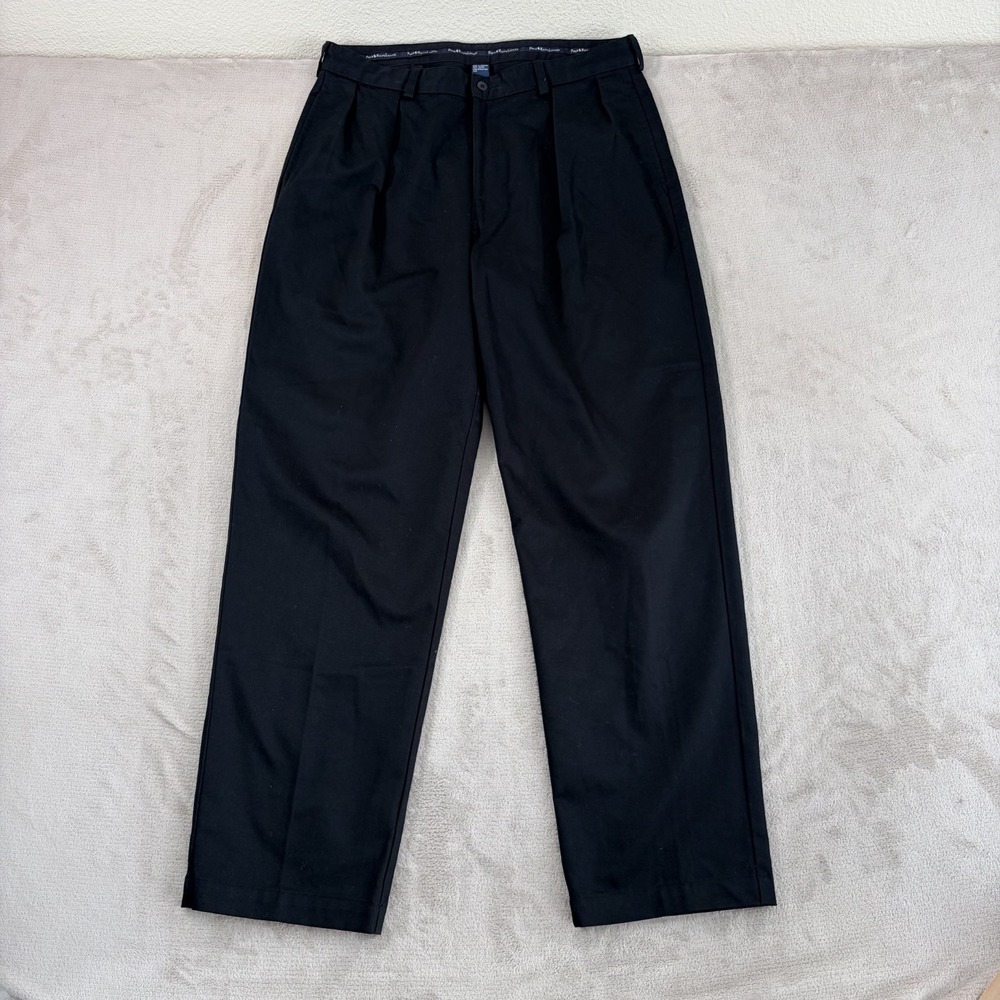 Vintage Polo Ralph Lauren Double Pleated Classic Chino Pants in Black Men 36x32